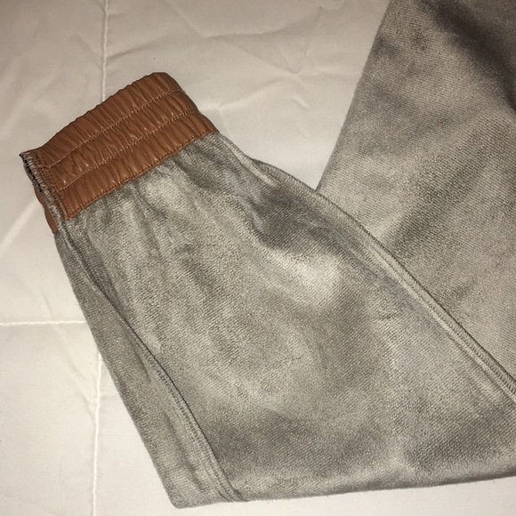 NWT faux leather joggers - Picture 3 of 3